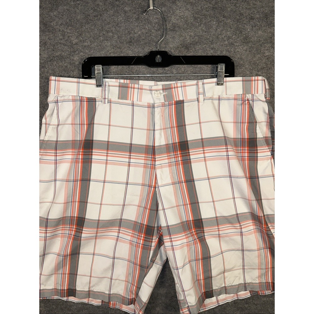 PGA Tour Mens Shorts Multicolor Plaid Pockets Size 38 Pro‎ Series